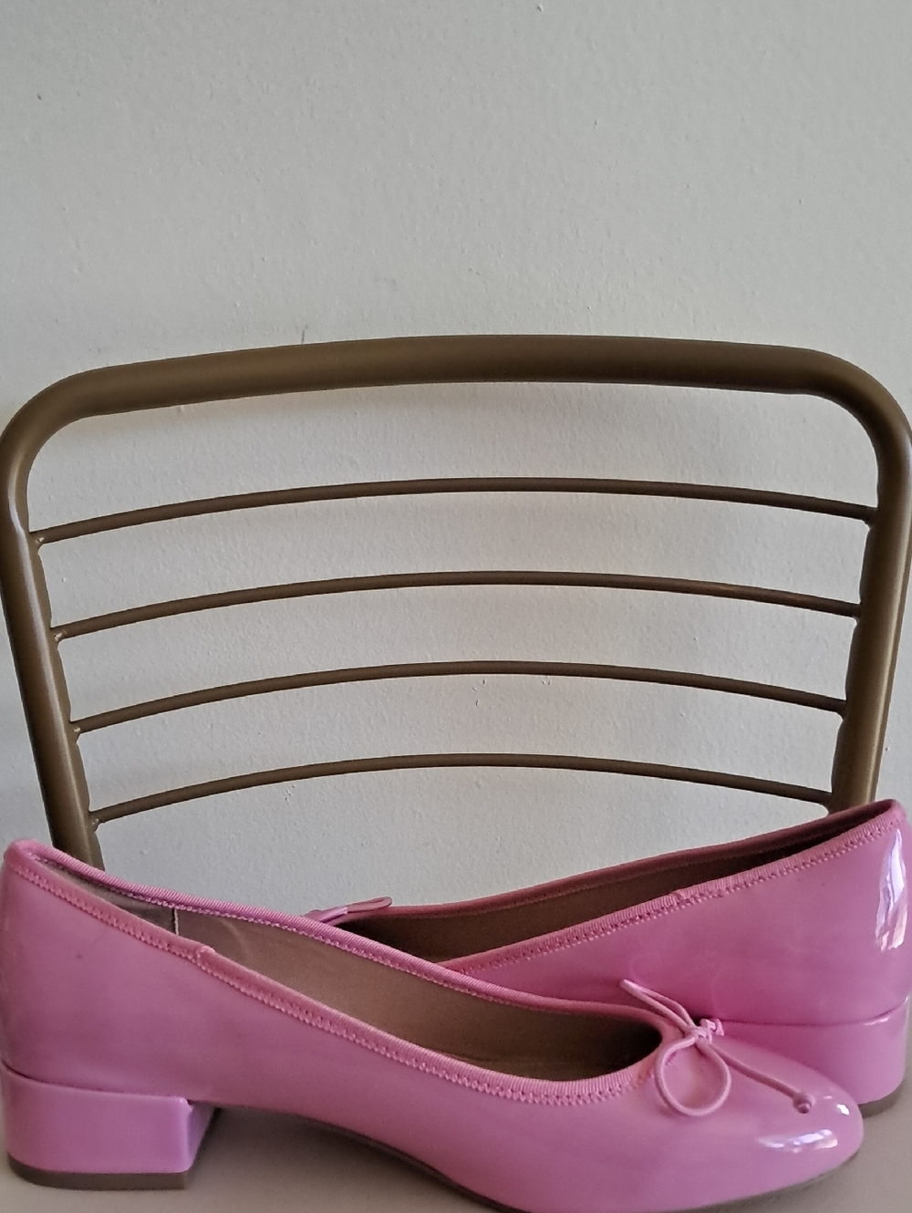 Steve Madden Pink Patent Ballet Flats with Low Heel